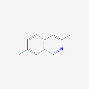 molecular formula C11H11N B13673724 3,7-Dimethylisoquinoline 