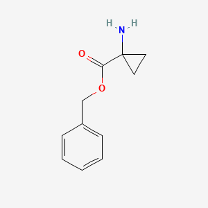 molecular formula C11H13NO2 B1367374 Benzyl 1-aminocyclopropane-1-carboxylate CAS No. 72784-45-3