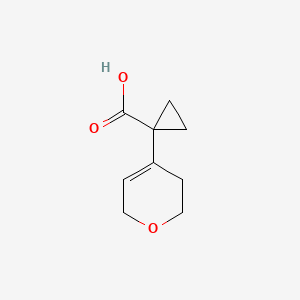 molecular formula C9H12O3 B13673748 1-(3,6-dihydro-2H-pyran-4-yl)Cyclopropanecarboxylic acid 