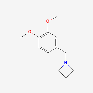 molecular formula C12H17NO2 B13673766 1-(3,4-Dimethoxybenzyl)azetidine 