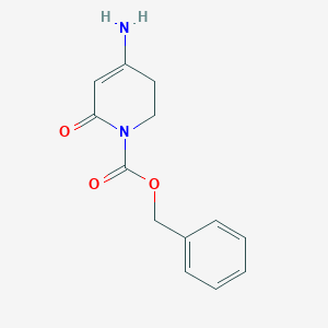 molecular formula C13H14N2O3 B13673775 Benzyl 4-amino-6-oxo-3,6-dihydropyridine-1(2H)-carboxylate 