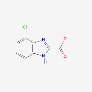 molecular formula C9H7ClN2O2 B13673795 Methyl 4-Chlorobenzimidazole-2-carboxylate 
