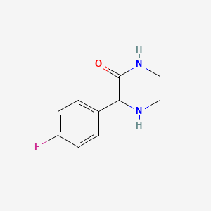 molecular formula C10H11FN2O B1367384 3-(4-Fluorophenyl)piperazin-2-one CAS No. 85606-96-8