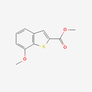 molecular formula C11H10O3S B1367385 Methyl 7-methoxybenzo[b]thiophene-2-carboxylate CAS No. 88791-17-7