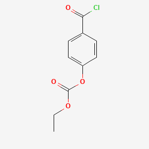 molecular formula C10H9ClO4 B1367389 4-(Chlorocarbonyl)phenyl ethyl carbonate CAS No. 57045-26-8