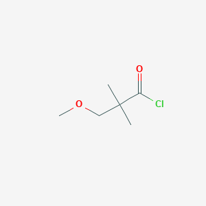 molecular formula C6H11ClO2 B1367390 3-Methoxy-2,2-dimethylpropanoyl chloride 