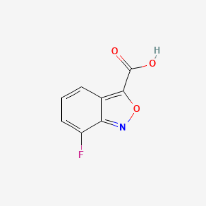 molecular formula C8H4FNO3 B13673905 7-Fluorobenzo[c]isoxazole-3-carboxylic Acid 