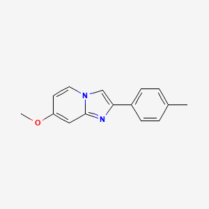 molecular formula C15H14N2O B13673934 7-Methoxy-2-(p-tolyl)imidazo[1,2-a]pyridine 
