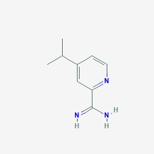 molecular formula C9H13N3 B13673939 4-Isopropylpicolinimidamide 