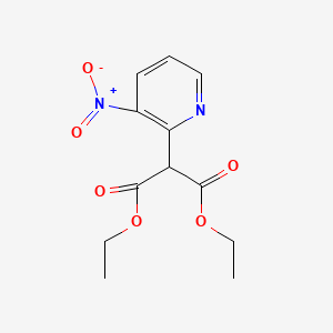 molecular formula C12H14N2O6 B1367394 Diethyl 2-(3-nitropyridin-2-yl)malonate CAS No. 64362-41-0