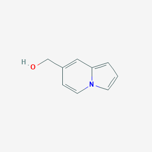 molecular formula C9H9NO B13673952 Indolizin-7-ylmethanol 