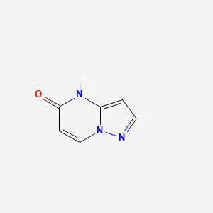 molecular formula C8H9N3O B13673960 2,4-Dimethylpyrazolo[1,5-a]pyrimidin-5(4H)-one 