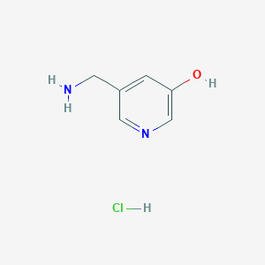 molecular formula C6H9ClN2O B13673965 5-(Aminomethyl)pyridin-3-ol hydrochloride 
