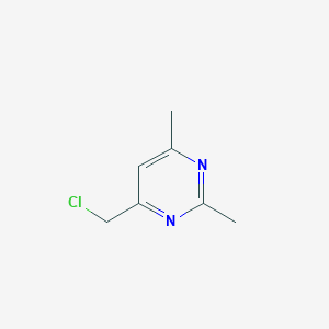 molecular formula C7H9ClN2 B1367397 4-(Chloromethyl)-2,6-dimethylpyrimidine CAS No. 89966-86-9