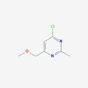 molecular formula C7H9ClN2O B1367398 4-Chloro-6-(methoxymethyl)-2-methylpyrimidine CAS No. 3122-81-4