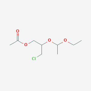 molecular formula C9H17ClO4 B1367400 3-Chloro-2-(1-ethoxyethoxy)propyl acetate CAS No. 85328-35-4