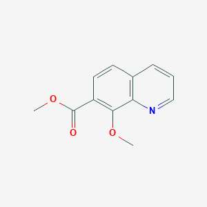 molecular formula C12H11NO3 B13674042 Methyl 8-methoxyquinoline-7-carboxylate 