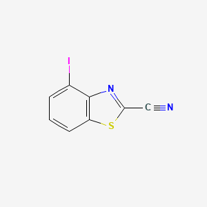 molecular formula C8H3IN2S B13674047 4-Iodobenzo[d]thiazole-2-carbonitrile 
