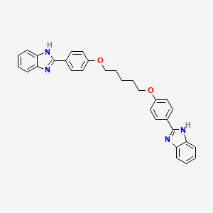 molecular formula C31H28N4O2 B13674057 1,5-Bis[4-(2-benzimidazolyl)phenoxy]pentane 