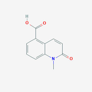 molecular formula C11H9NO3 B13674060 1-Methyl-2-oxo-1,2-dihydroquinoline-5-carboxylic acid 