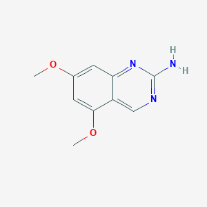 molecular formula C10H11N3O2 B13674062 5,7-Dimethoxyquinazolin-2-amine 