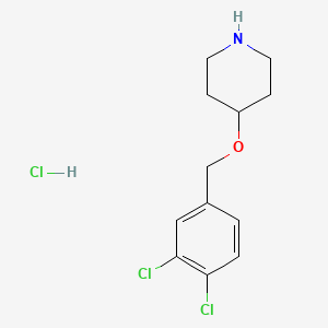 molecular formula C12H16Cl3NO B1367413 4-(3,4-Dichloro-benzyloxy)-piperidine hydrochloride CAS No. 86810-96-0