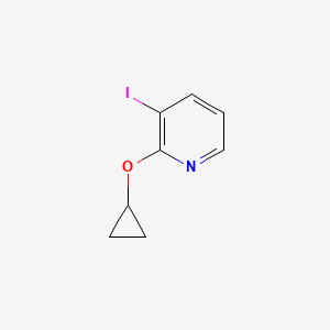 molecular formula C8H8INO B13674132 2-Cyclopropoxy-3-iodopyridine 
