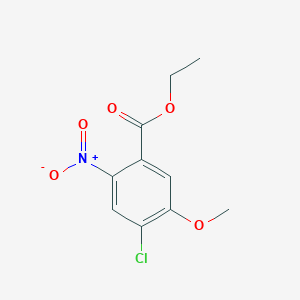 molecular formula C10H10ClNO5 B13674200 Ethyl 4-chloro-5-methoxy-2-nitrobenzoate 