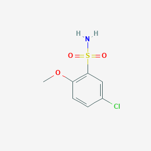 molecular formula C7H8ClNO3S B1367421 5-Chloro-2-methoxybenzenesulfonamide CAS No. 82020-51-7