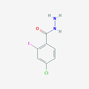 molecular formula C7H6ClIN2O B13674219 4-Chloro-2-iodobenzohydrazide 