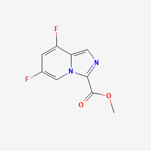 molecular formula C9H6F2N2O2 B13674231 Methyl 6,8-Difluoroimidazo[1,5-a]pyridine-3-carboxylate 