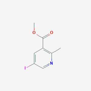 molecular formula C8H8INO2 B13674239 Methyl 5-iodo-2-methylnicotinate 