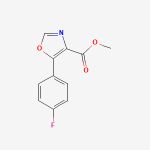 Methyl 5-(4-fluorophenyl)oxazole-4-carboxylate