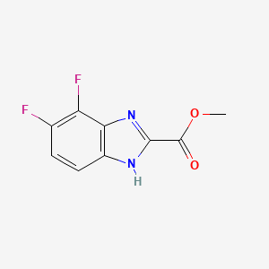molecular formula C9H6F2N2O2 B13674462 Methyl 4,5-Difluorobenzimidazole-2-carboxylate 