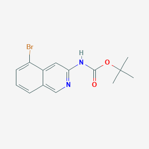 molecular formula C14H15BrN2O2 B13674477 tert-butyl (5-Bromoisoquinolin-3-yl)carbamate 