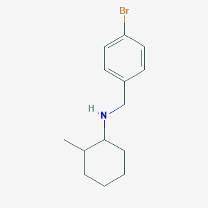 molecular formula C14H20BrN B1367450 N-[(4-bromophenyl)methyl]-2-methylcyclohexan-1-amine 