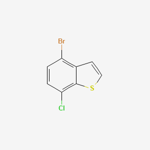 molecular formula C8H4BrClS B13674513 4-Bromo-7-chlorobenzo[b]thiophene 