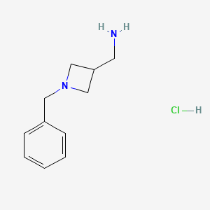 molecular formula C11H17ClN2 B13674519 (1-Benzylazetidin-3-yl)methanamine hydrochloride 
