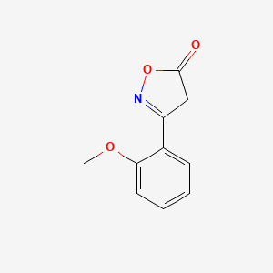 molecular formula C10H9NO3 B1367459 3-(2-Methoxyphenyl)-4,5-dihydro-1,2-oxazol-5-one CAS No. 24031-70-7