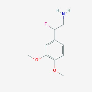 molecular formula C10H14FNO2 B1367461 2-Fluoro-3,4-dimethoxy-phenylethylamine 