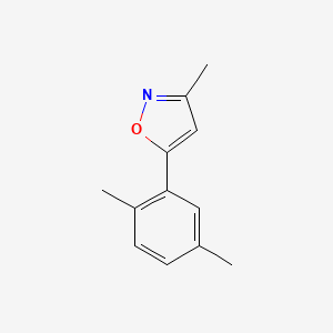 molecular formula C12H13NO B13674634 5-(2,5-Dimethylphenyl)-3-methylisoxazole 