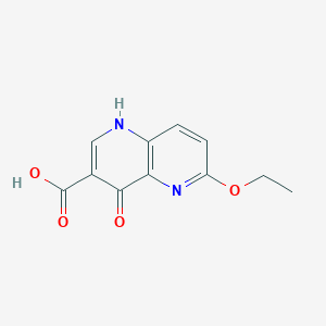 molecular formula C11H10N2O4 B1367465 6-Ethoxy-4-oxo-1,4-dihydro-1,5-naphthyridine-3-carboxylic acid CAS No. 92808-09-8