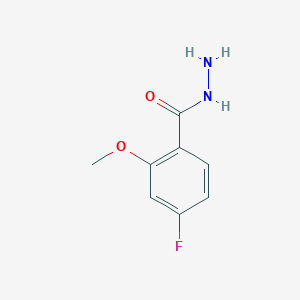 molecular formula C8H9FN2O2 B13674659 4-Fluoro-2-methoxybenzohydrazide 