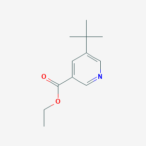 molecular formula C12H17NO2 B13674681 Ethyl 5-(tert-butyl)nicotinate 
