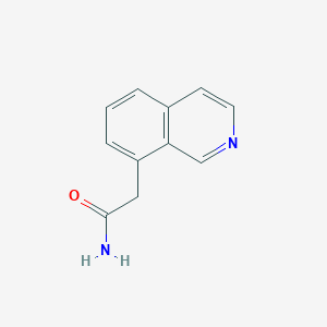 molecular formula C11H10N2O B13674687 2-(Isoquinolin-8-yl)acetamide 