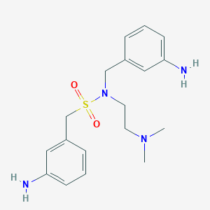molecular formula C18H26N4O2S B13674739 N-(3-Aminobenzyl)-1-(3-aminophenyl)-N-(2-(dimethylamino)ethyl)methanesulfonamide 