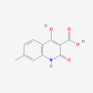 molecular formula C11H9NO4 B13674768 2,4-Dihydroxy-7-methylquinoline-3-carboxylic acid 