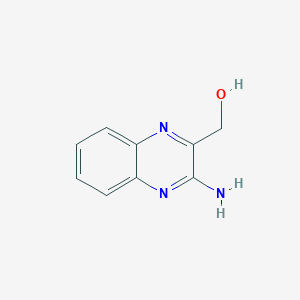 molecular formula C9H9N3O B13674776 (3-Aminoquinoxalin-2-yl)methanol 