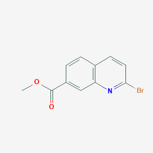 molecular formula C11H8BrNO2 B13674816 Methyl 2-bromoquinoline-7-carboxylate 