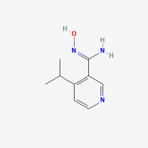 molecular formula C9H13N3O B13674817 N-Hydroxy-4-isopropylnicotinimidamide 